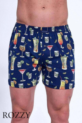 Трусы боксеры мужские Cornette 001/011-15 темно-синий/мультиколор