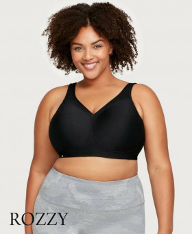 Бюстгальтер спортивный без косточек Glamorise GI1006 черный