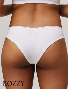 Трусы бразильяна хлопковые Ysabel Mora 10072 белый