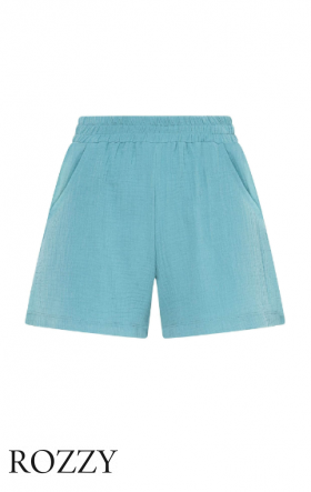 Шорты хлопковые домашние Naturana Summer Break 44031 серо-голубой Ф