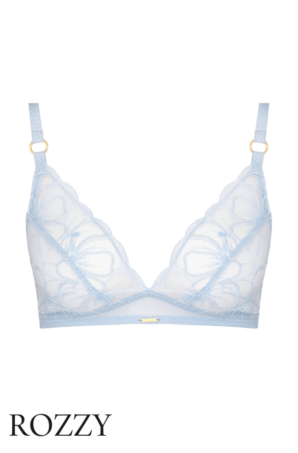 Бюстгальтер без косточек Chantelle Fleurs C12M80 голубой