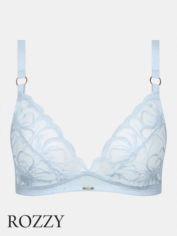 Бюстгальтер без косточек Chantelle Fleurs C12M80 голубой