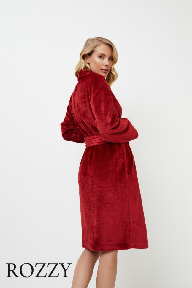 Халат флисовый Aruelle Holly бургундское вино