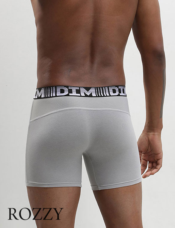 Трусы шорты мужские DIM 01N2 черный/серый (уп.2шт.)