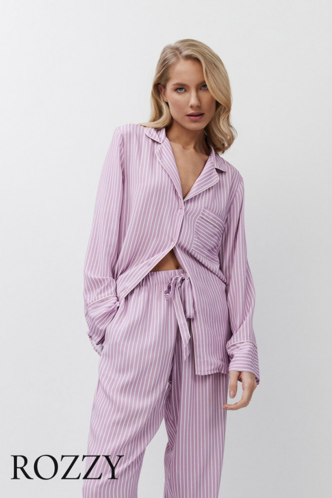 Пижама вискозная Aruelle Margareth лавандовый