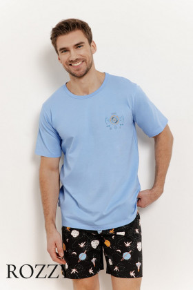 Пижама мужская Taro Spencer 3393 голубой/черный