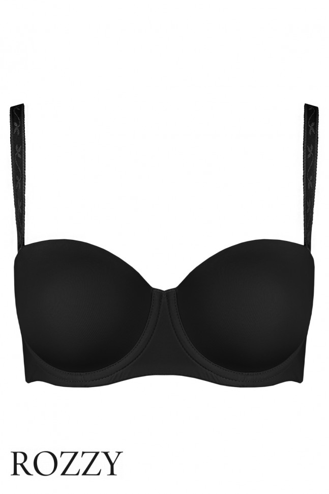 Бюстгальтер балконет трансформер Nina Von C Ecosoft 25514111 черный