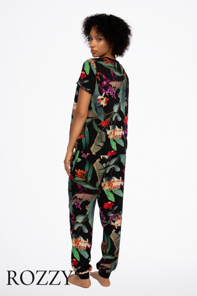 Пижама вискозная Esotiq Daylight 41224 черный